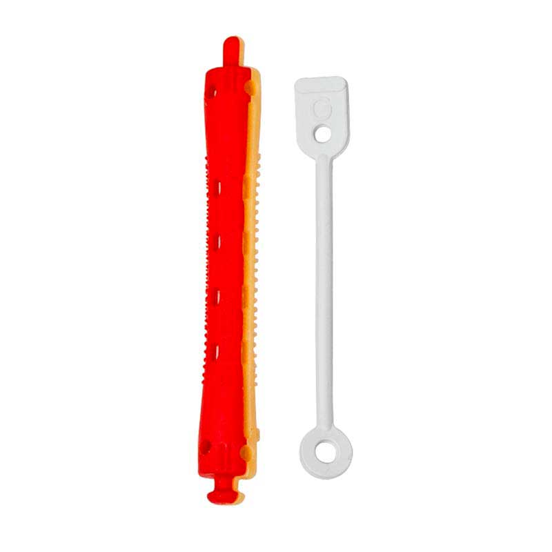 Mex pro Hair Kaltwellwickler Ø 9 mm Lang Gelb-Rot (12 Stück)