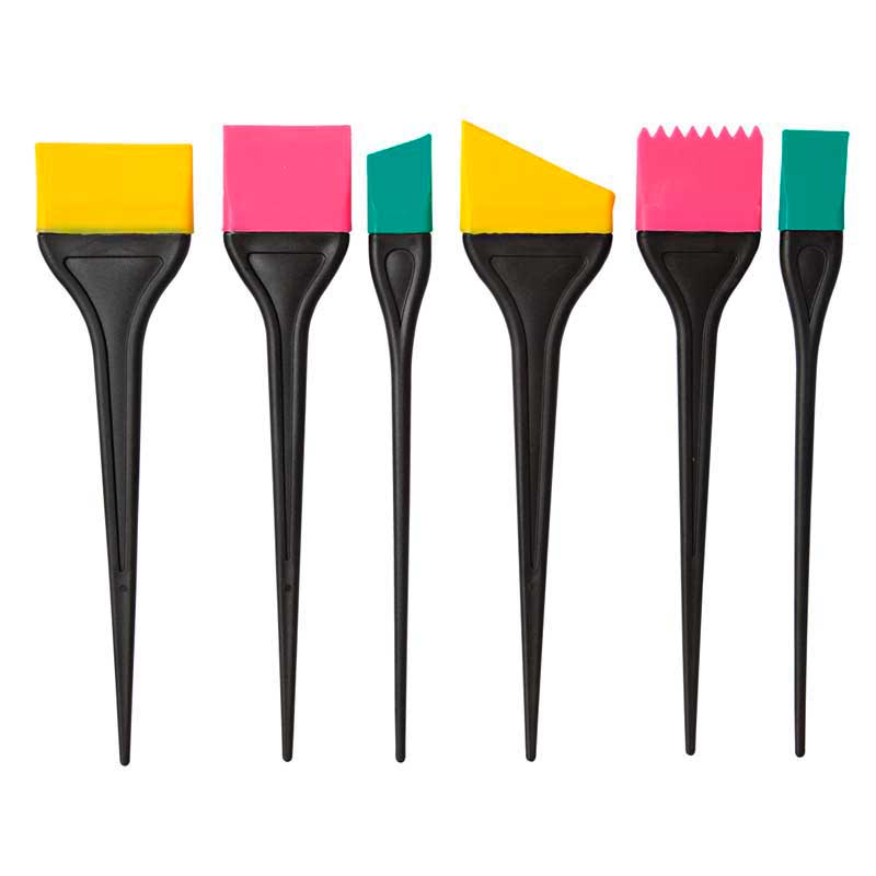 Mex pro Hair Silikon Färbespatel-Set (6 Stück)