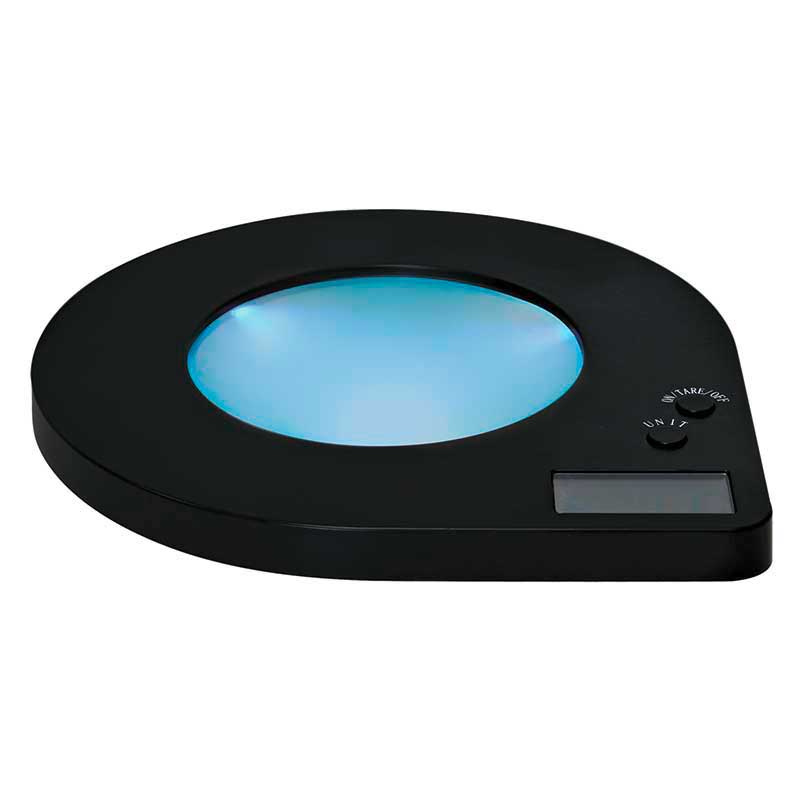 Mex pro Hair Digitalwaage Aurora 19,3 x 19,3 cm, Schwarz