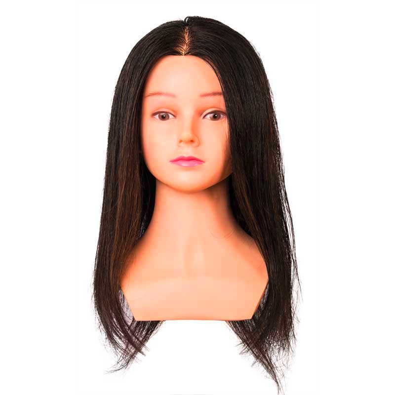 Mex pro Hair Übungskopf Lily Dunkelbraun 45 cm
