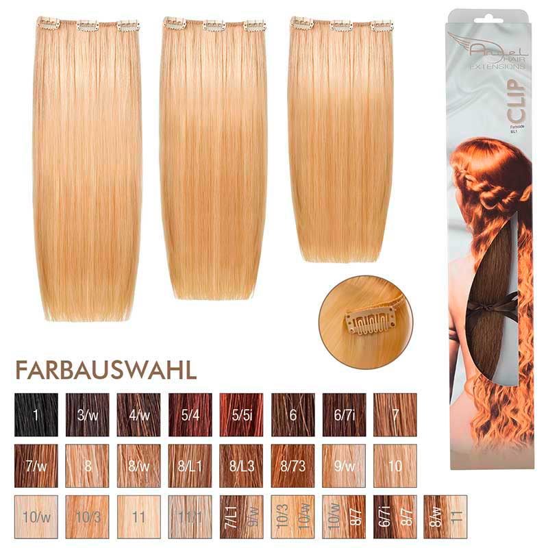 Angel Hair Clip Extension 8/L1 Hellblond leicht aschblond (3 Stück)