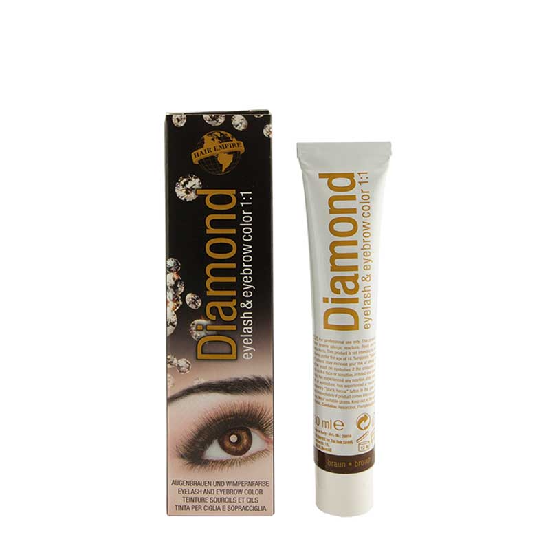 Hair Empire Diamond Color Augenbrauen- und Wimpernfarbe Braun (30 ml)