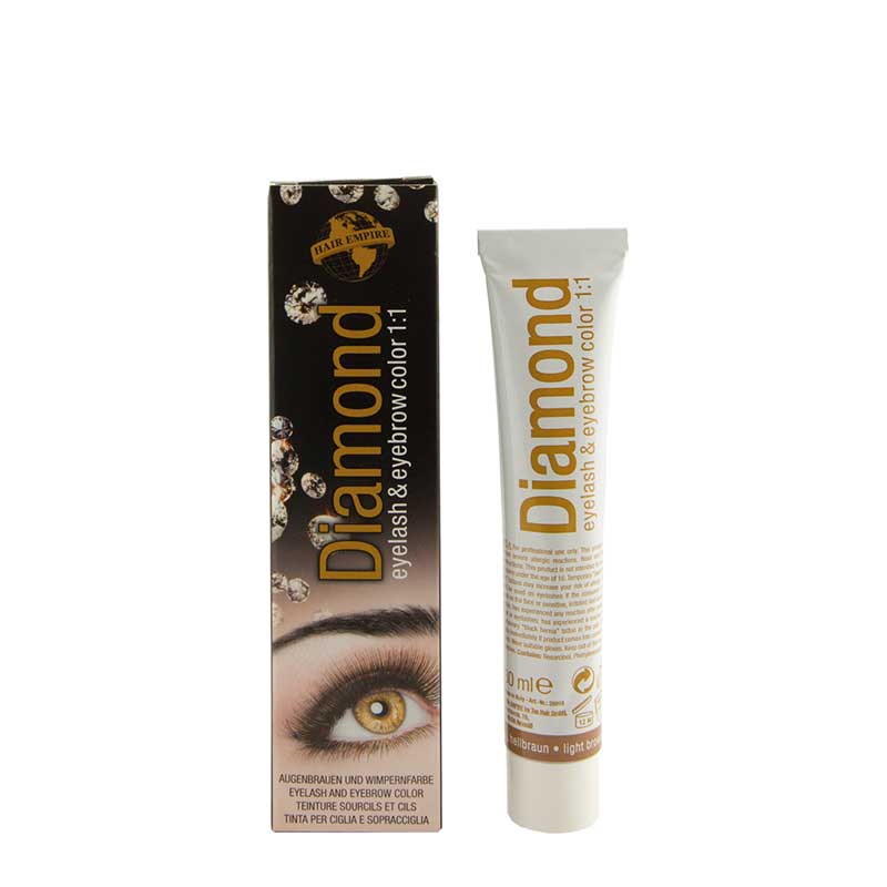 Hair Empire Diamond Color Augenbrauen- und Wimpernfarbe Hellbraun (30 ml)