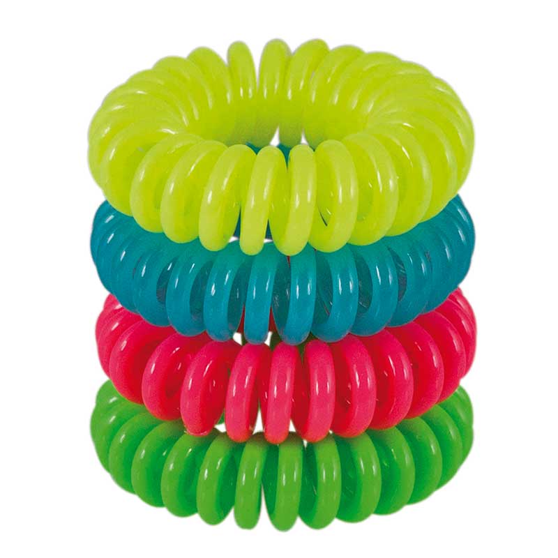 Twiddle - The Hair Ring Neon-Mix (4 Stück)