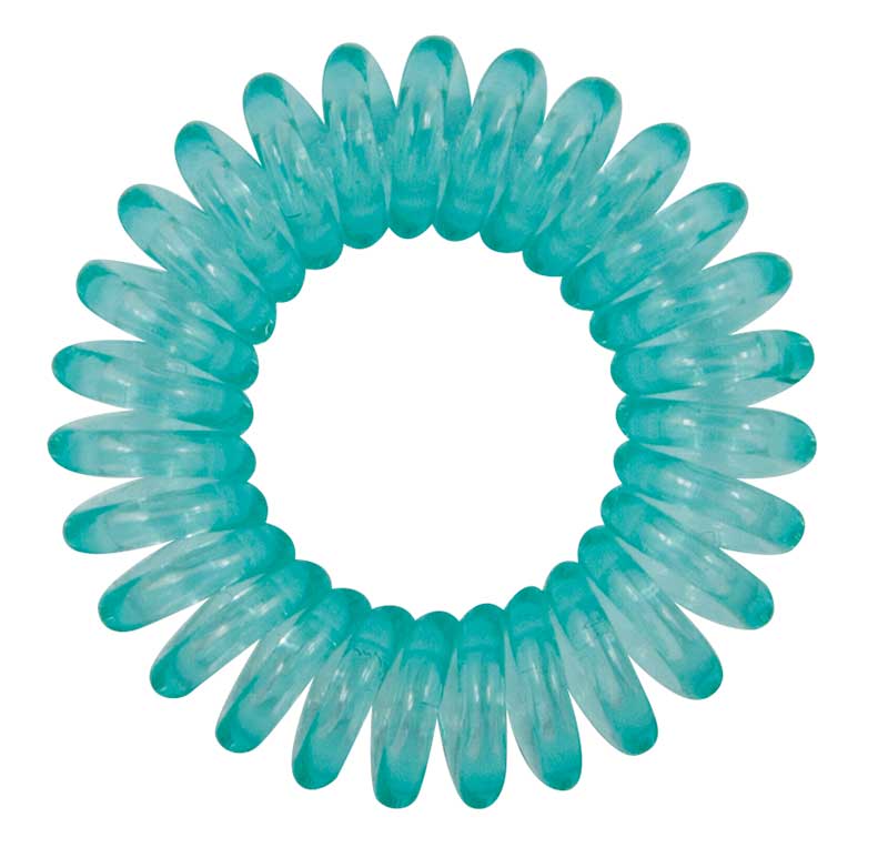 Twiddle - The Hair Ring Clear Aqua (4 Stück)
