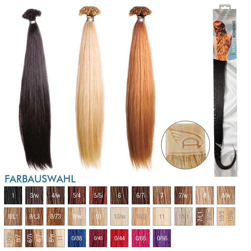 Angel Hair Keratin Bonding 1 Schwarz (10 Stück)