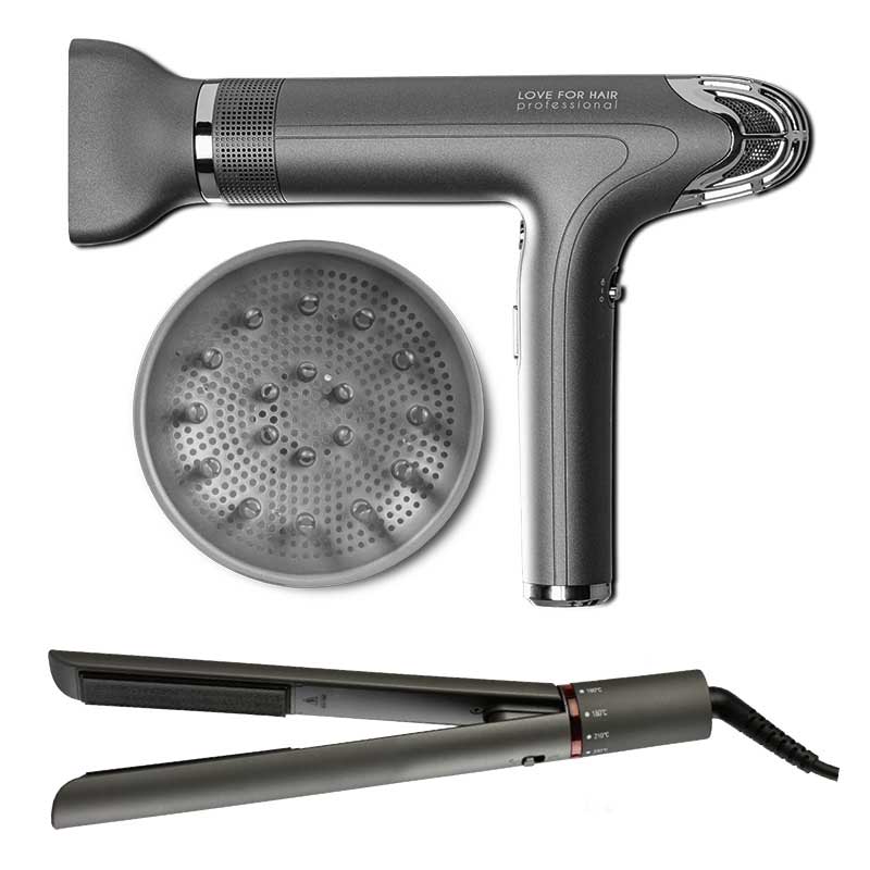 LOVE FOR HAIR Beauty Set Grey