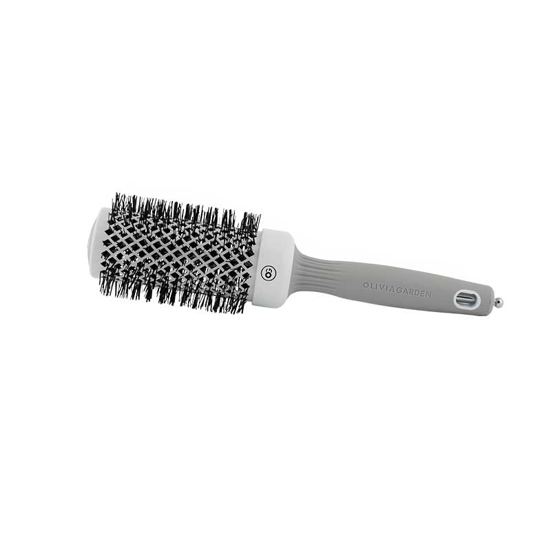 Olivia Garden Blowout Shine Bürste weiß & grau 45 mm