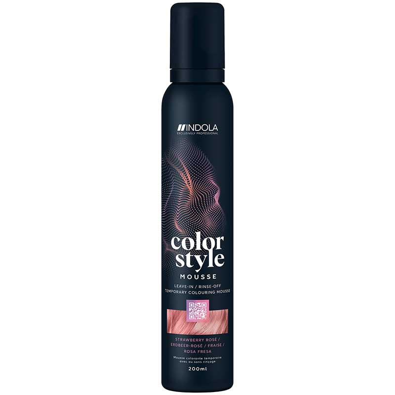 Indola Color Style Mousse Erdbeer - Rosé (200 ml)