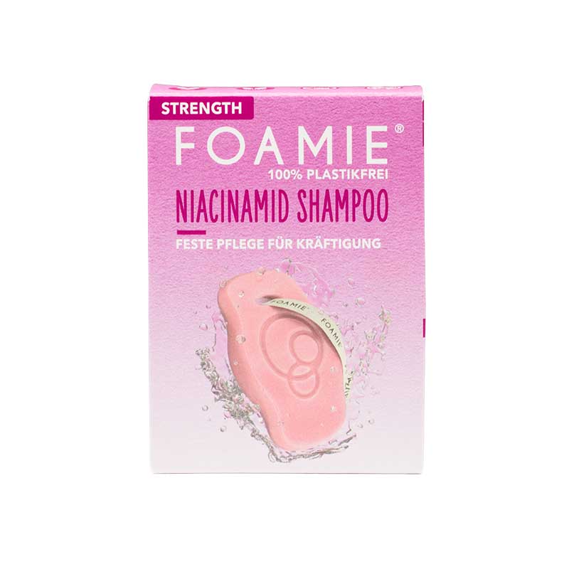 FOAMIE Festes Shampoo Strength mit Niacinamiden