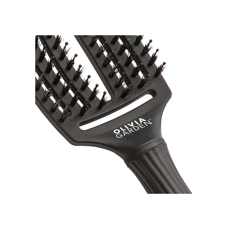 Olivia Garden Fingerbrush Combo M Black