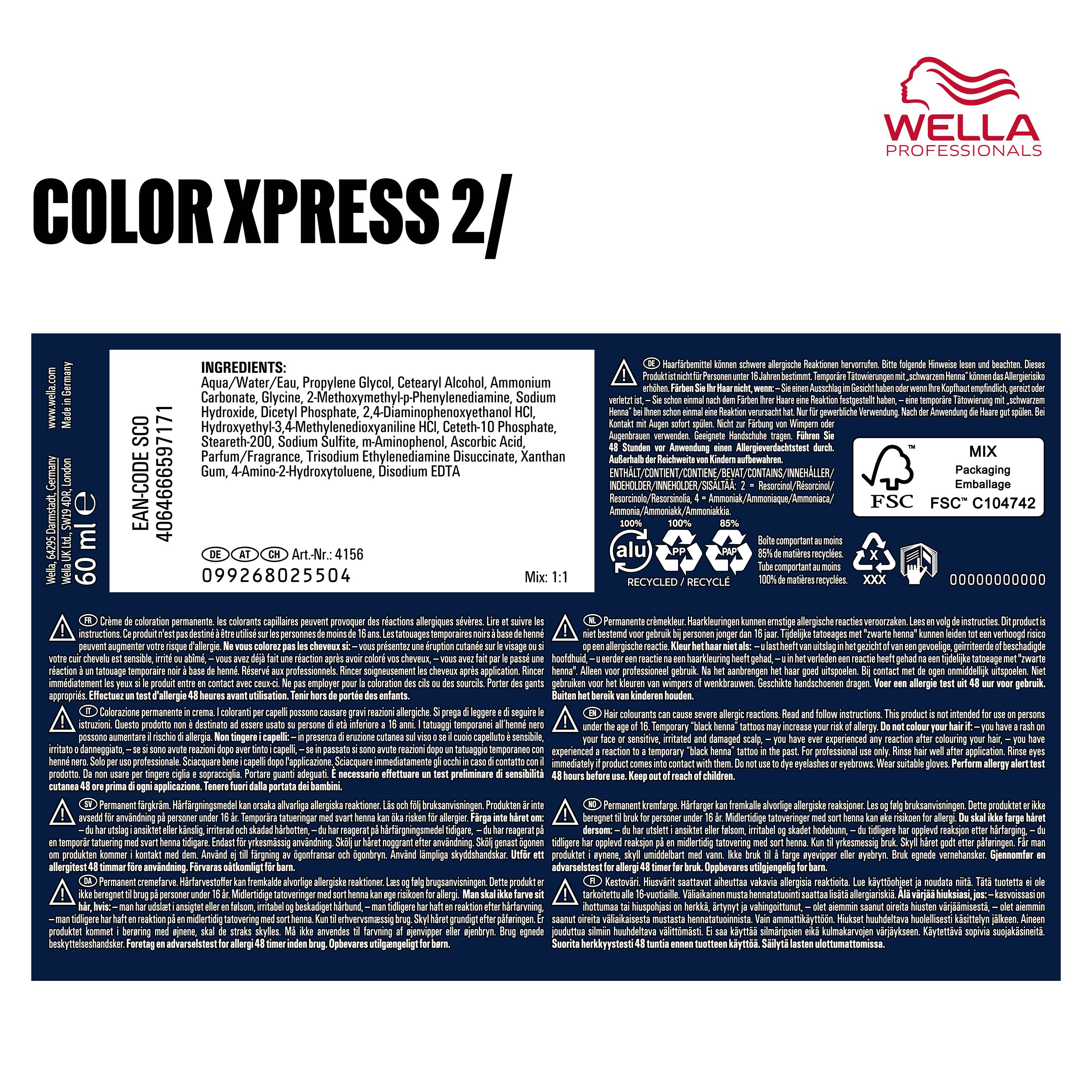 Wella Color Xpress 2/ Schwarz (60 ml)