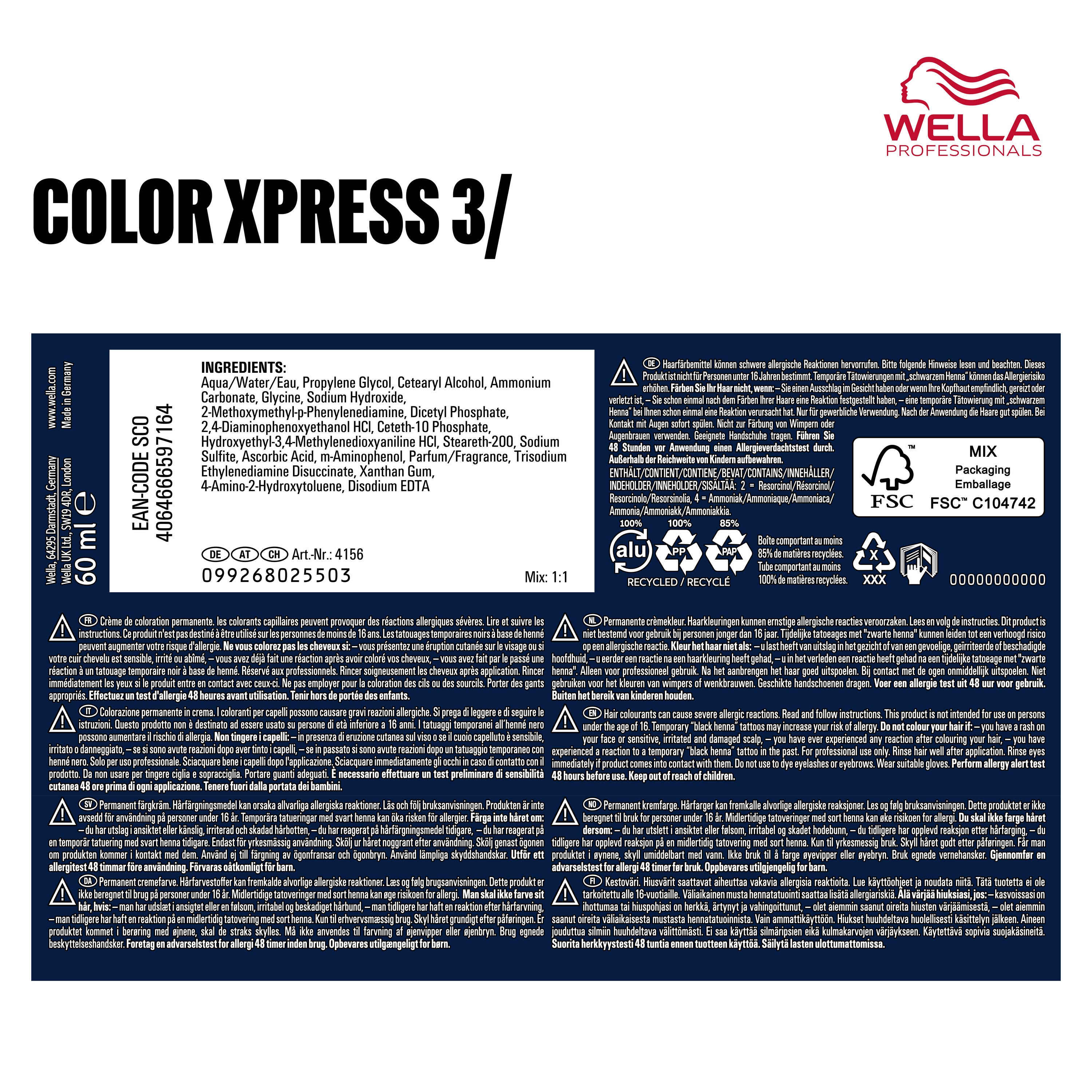 Wella Color Xpress 3/ Dunkelbraun (60 ml)