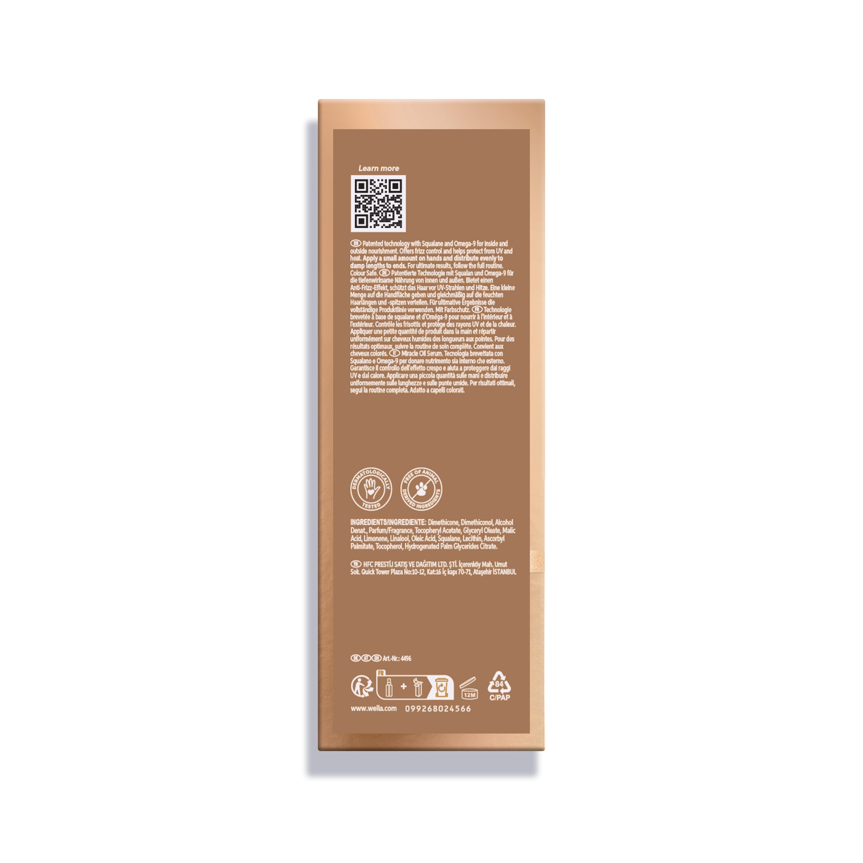 Wella Professional Ultimate Smooth Mira. Oil Serum (100 ml)