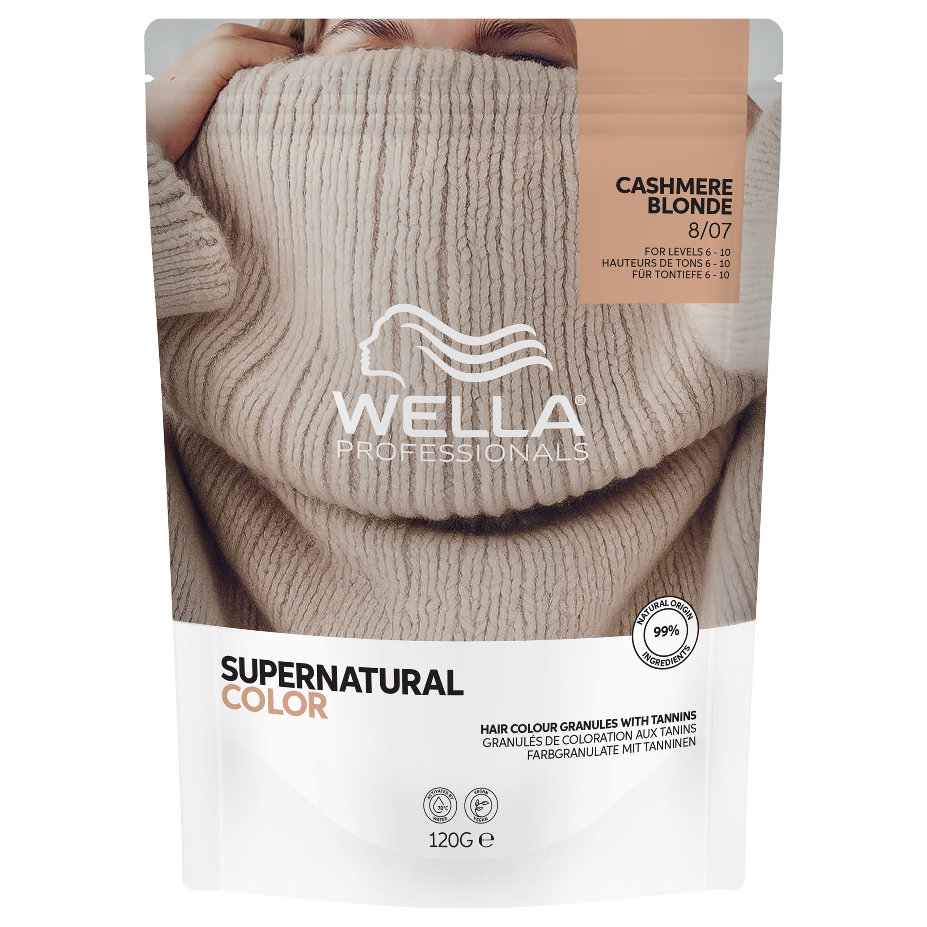 Wella Professional Supernatural Color 8/07 Cashmere Blonde (120 g)