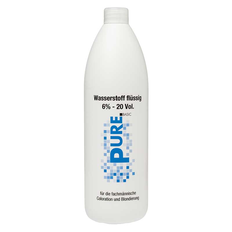 PURE Wasserstoff flüssig 6% für Coloration und Blondierung (1000 ml)