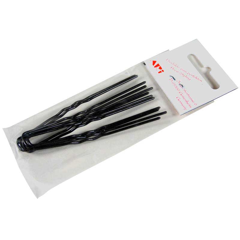 Mex pro Hair U-Haarnadel Haarpfeil Christa 70 mm, Schwarz (6 Stück)