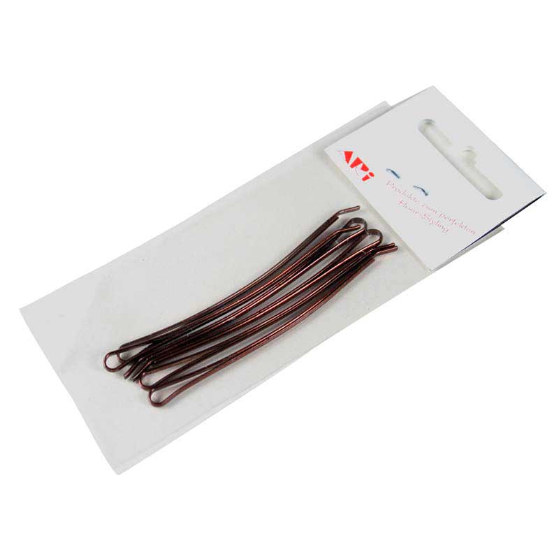 Mex pro Hair Haarklemmen 50 mm, Braun (12 Stück)