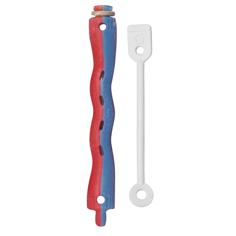 Mex pro Hair Kaltwelwickler Ø 10 mm lang rot/blau (12 Stück)