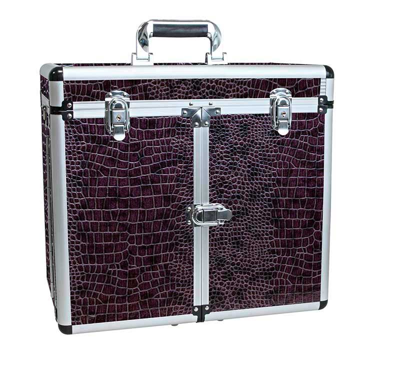 Mex pro Hair Werkzeugcase Kroko, Purple