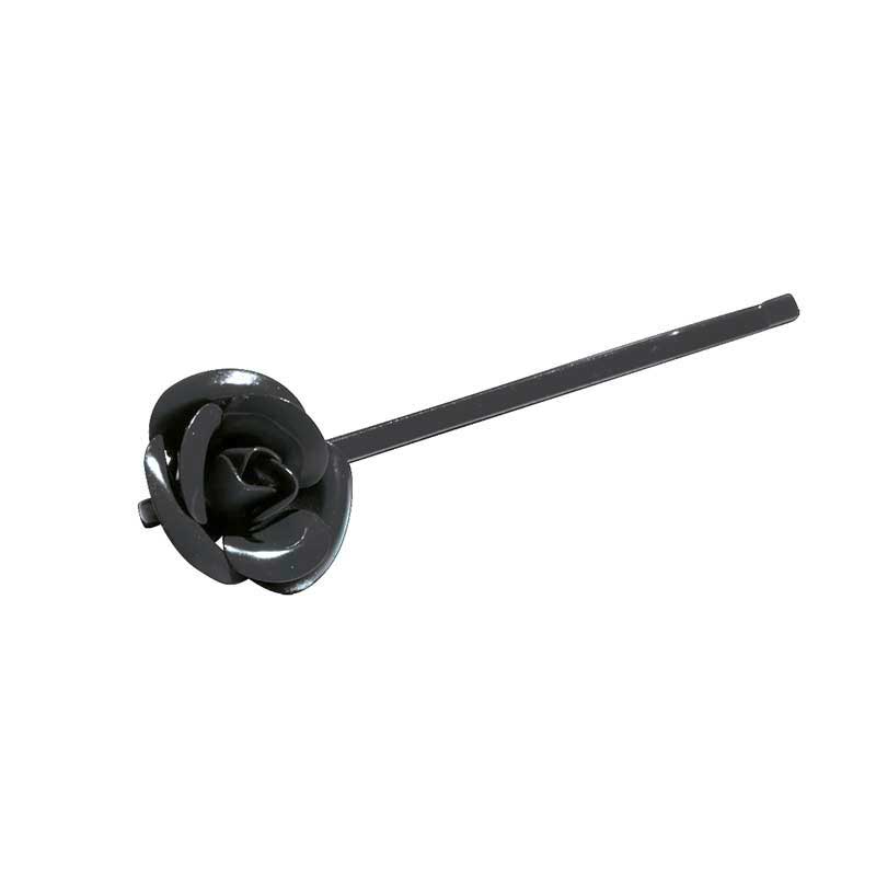 Mex pro Hair Haarklammer Schwarz mit Blume (3 Stück)