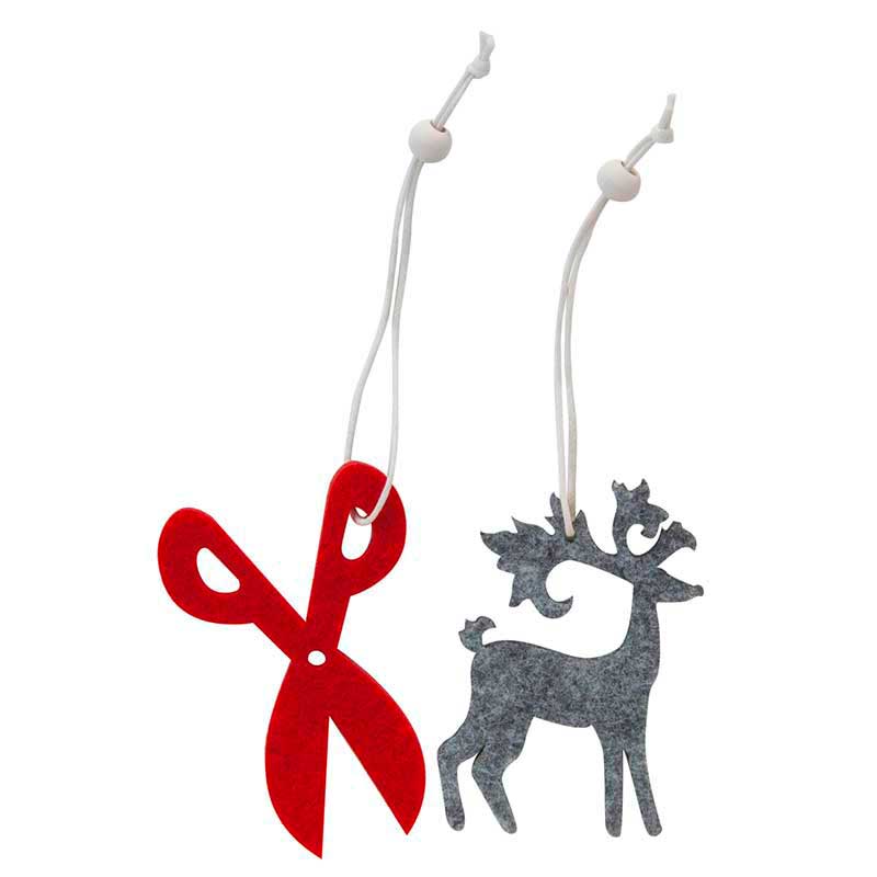 Christbaumschmuck Elche/Schere (16 Stück)
