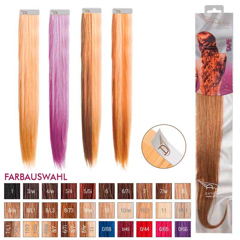 Angel Hair Tape Extension 8/w Hellblond warm (4 Stück)