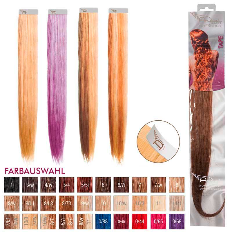 Angel Hair Tape Extension 7/w Mittelblond warm (4 Stück)