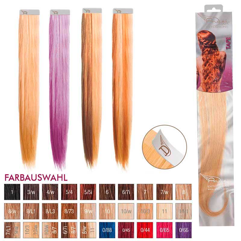Angel Hair Tape Extension 9/w Lichtblond warm (4 Stück)