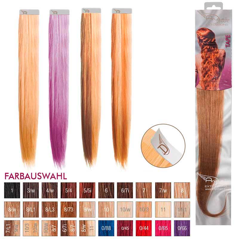 Angel Hair Tape Extension 8/L3 Hellblond leicht-gold (4 Stück)
