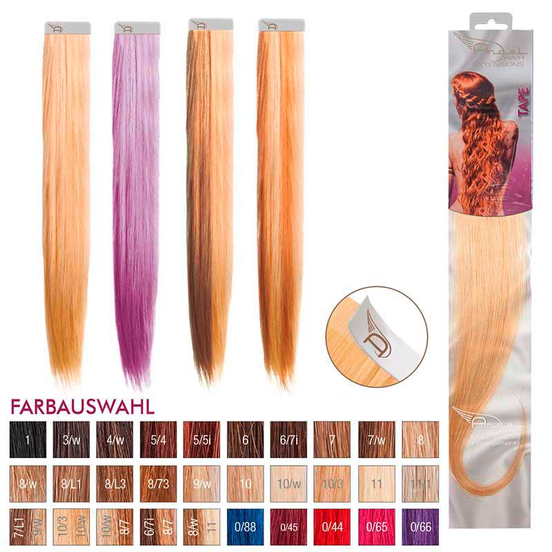 Angel Hair Tape Extension 10/3 Hell-lichtblond gold (4 Stück)