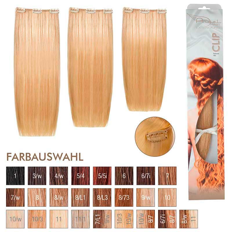 Angel Hair Clip Extension 10/3 Hell-lichtblond gold (3 Stück)