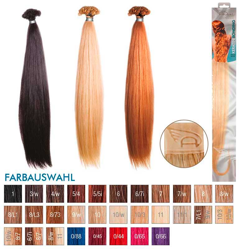 Angel Hair Keratin Bonding 10/3+10/W Hell-lichtblond gold / hell-lichtblond warm (10 Stück)