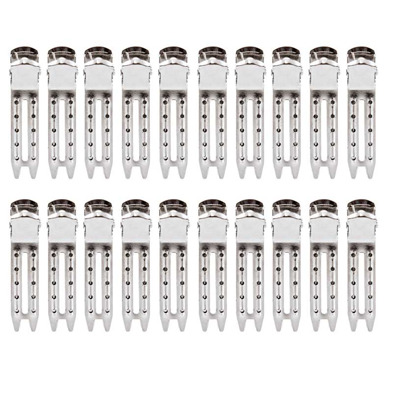 Mex pro Hair Papilottenclip Silber (20 Stück)