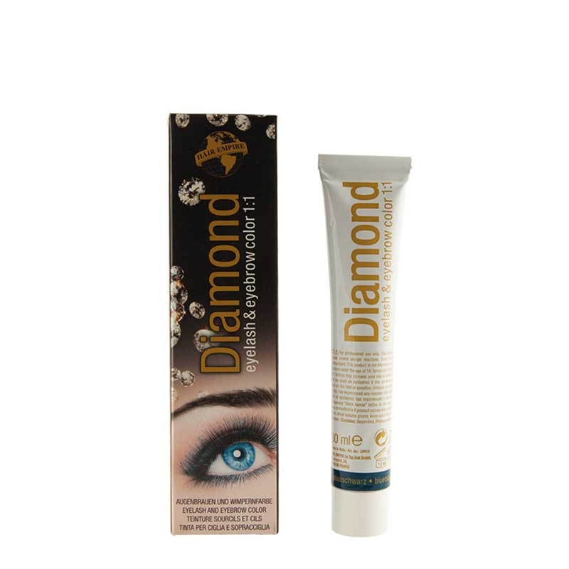 Hair Empire Diamond Color Augenbrauen- und Wimpernfarbe Blauschwarz (30 ml)