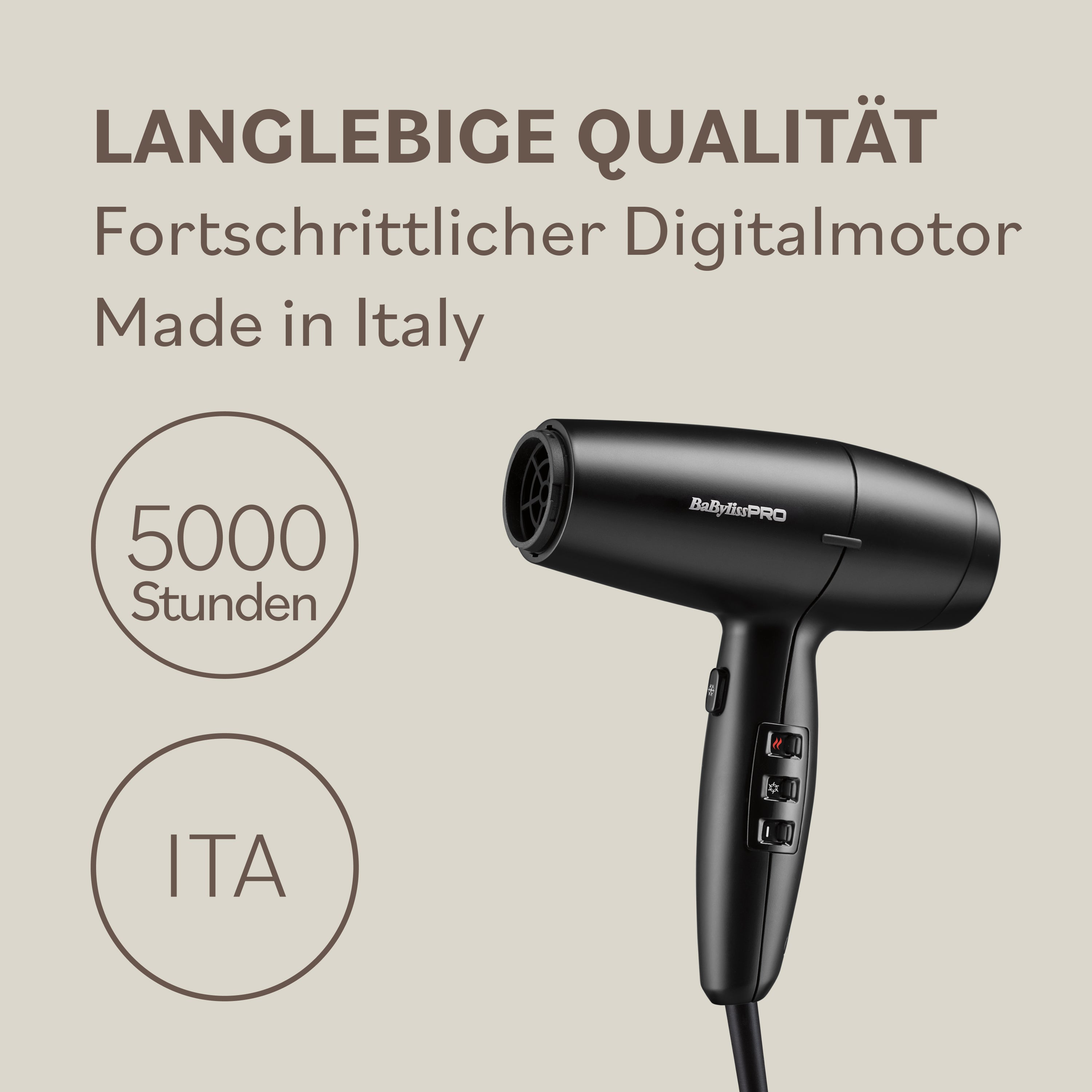 Babyliss LUPIA HI Speed Digital Compact Dryer