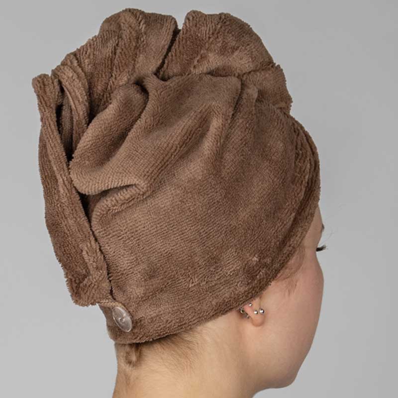 Mex pro Hair Turban Handtuch Walnuss (1 Stück)
