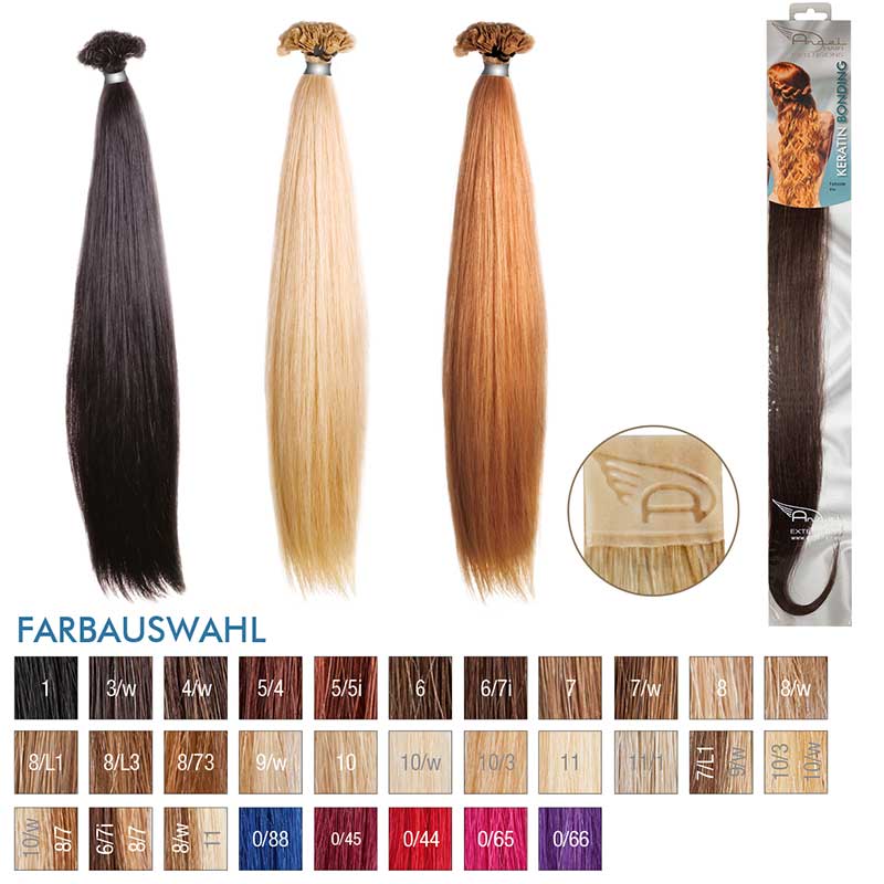 Angel Hair Keratin Bonding 4/w Mittelbraun warm (10 Stück)