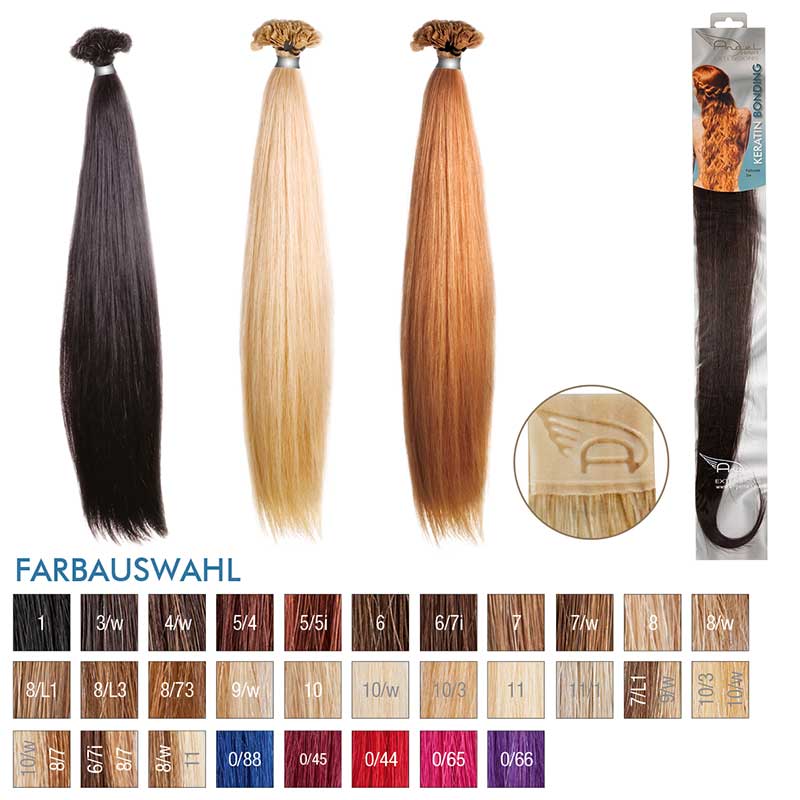 Angel Hair Keratin Bonding 3/w Dunkelbraun warm (10 Stück)