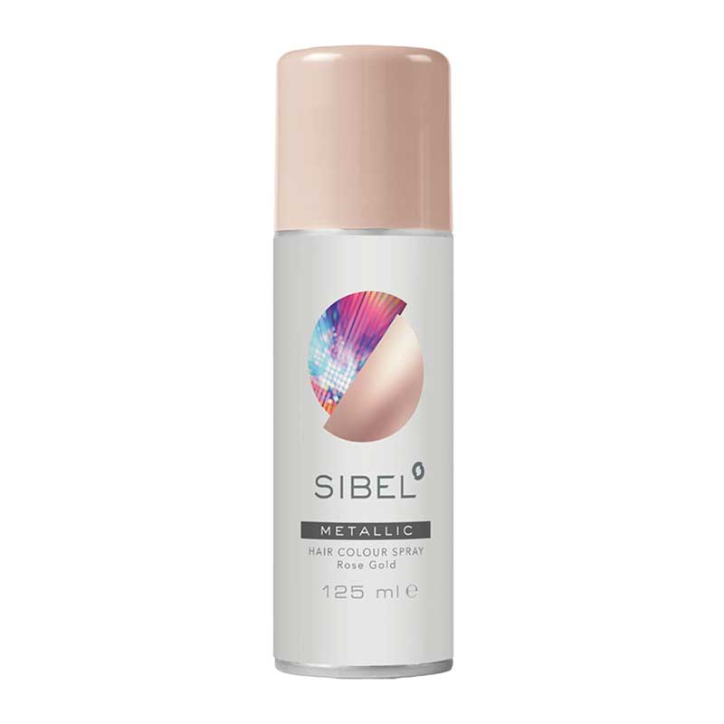 Sibel Hair Colour Spray Metallic Rose Gold (125 ml)