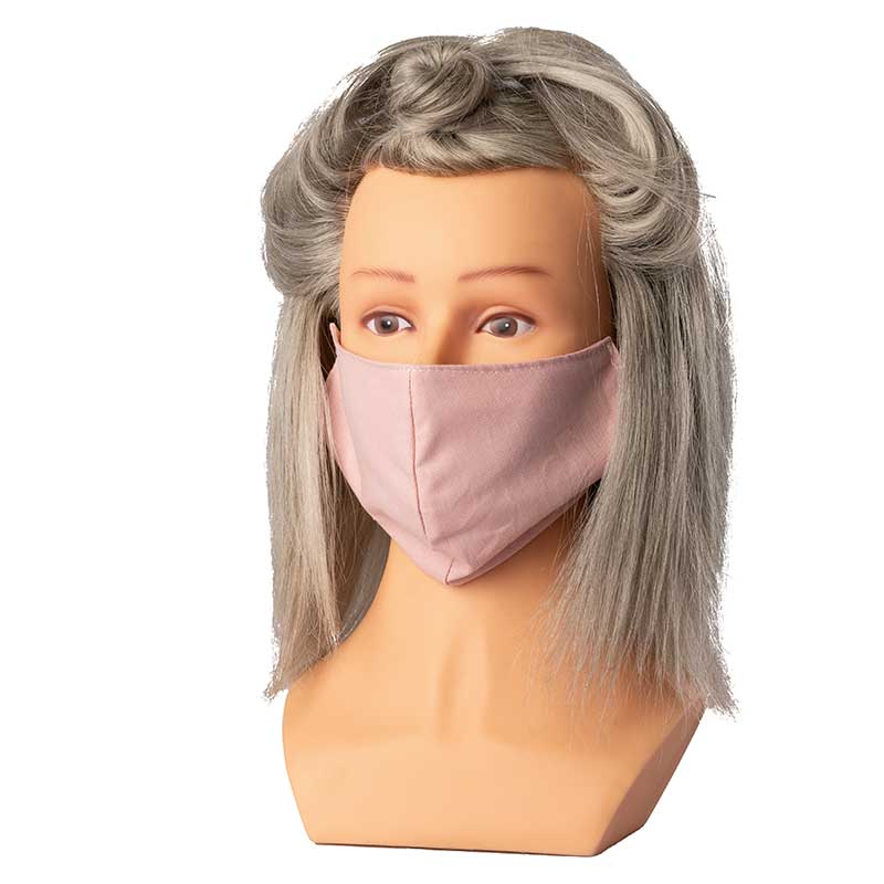 Mex pro Hair Mund/Nasenschutz Stoffmaske uni rosé
