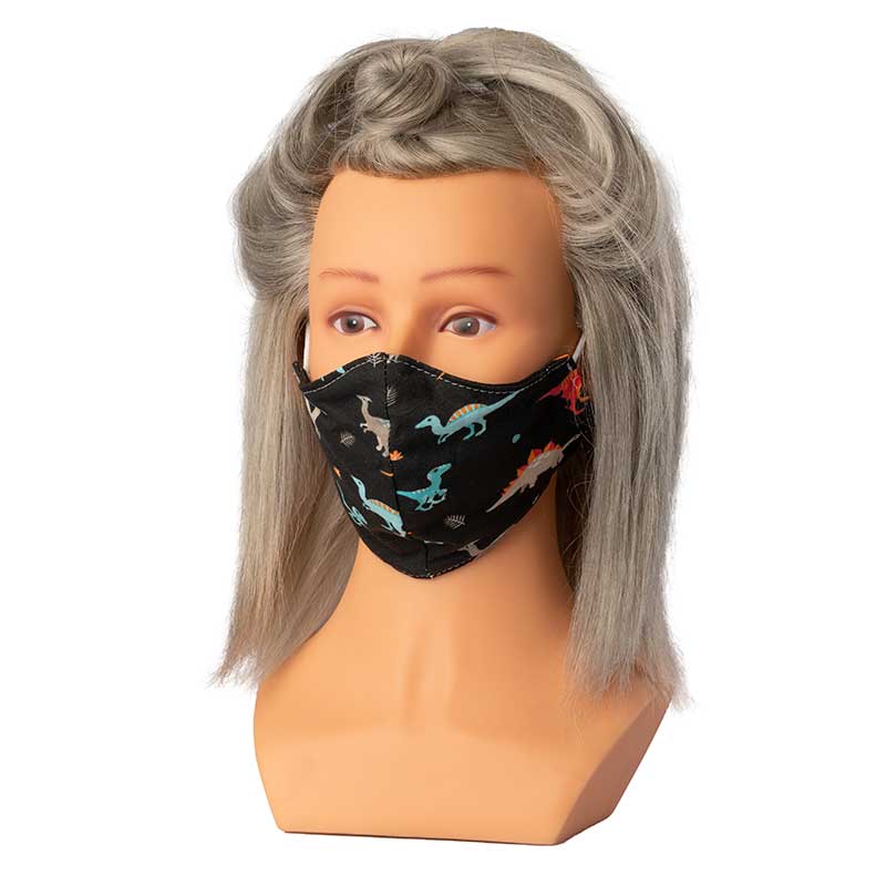 Mex pro Hair Mund/Nasenschutz Stoffmaske Dino KIDS