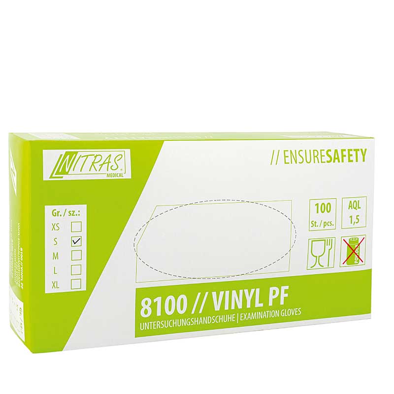 Mex pro Hair Nitras Vinylhandschuhe Größe S (100 Stück)