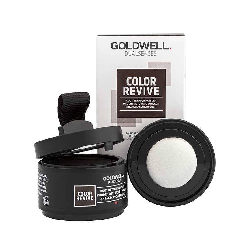 Goldwell Dual Senses Color Revive Ansatzpuder Dunkelbraun bis Schwarz (3,7g)