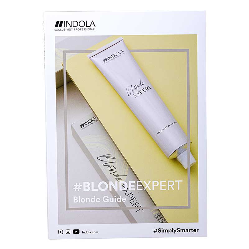 Indola Blonde Expert Farbkarte mit Stähnen