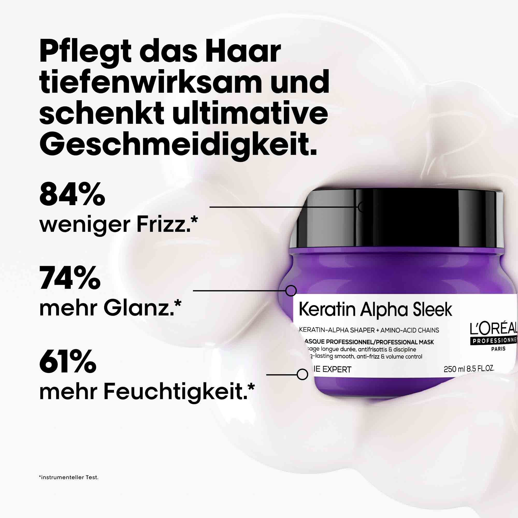 L'Oréal Professionnel Série Expert Keratin Alpha Sleek Maske (250 ml)