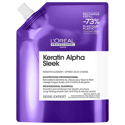 L'Oréal Professionnel Série Expert Keratin Alpha Sleek Shampoo Refill (500 ml)