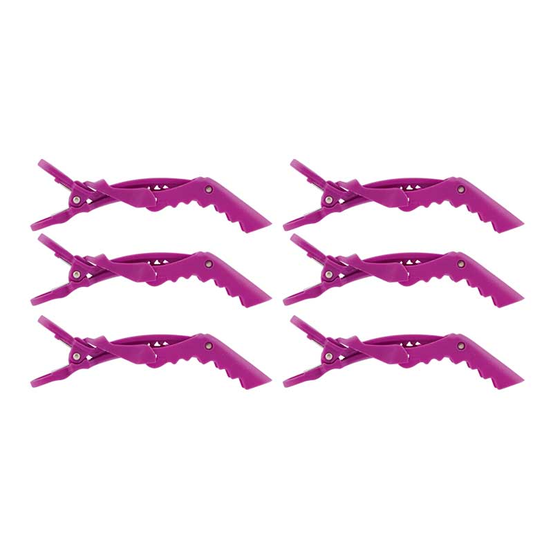 MEX Abteilclipse gummiert pink 6 ST neu