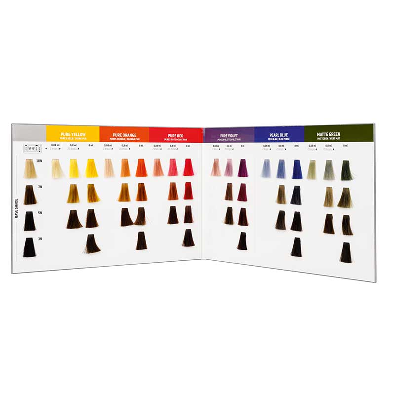 Goldwell @Pure Pigments Farbkarte