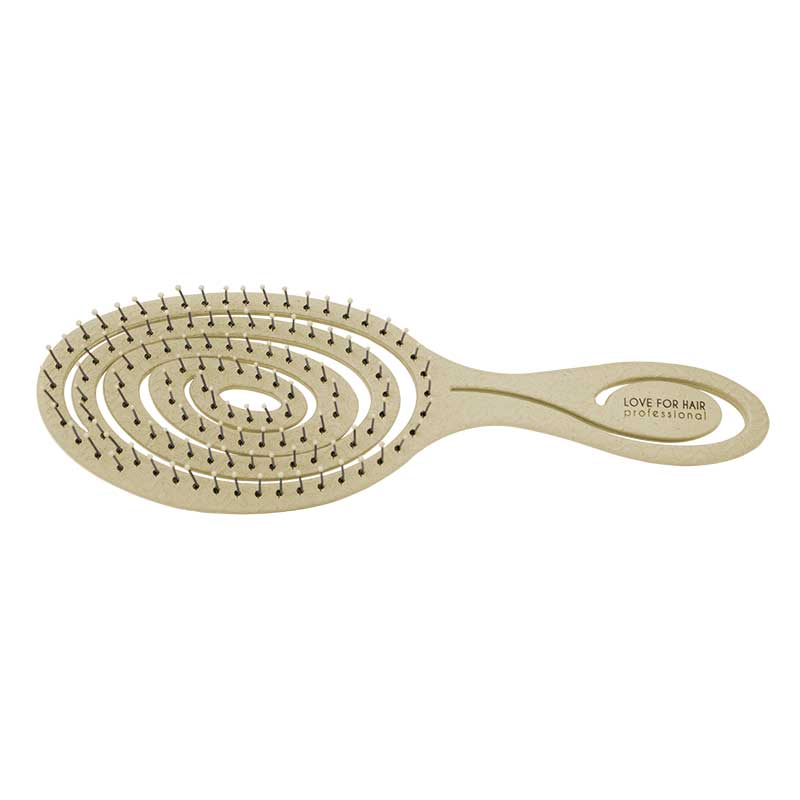 LOVE FOR HAIR  Yoga Brush - Gelb